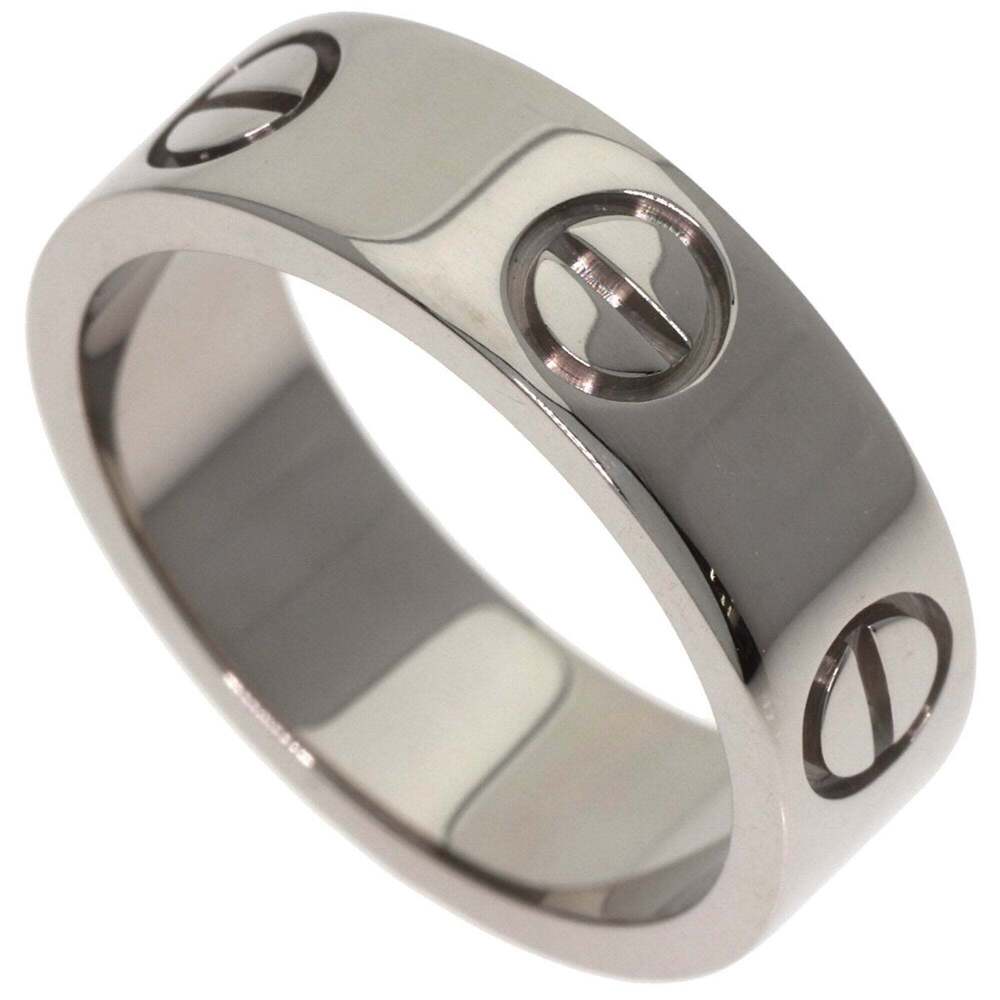 CARTIER 18k Silver Love Ring #49